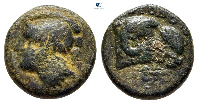 Ionia. Klazomenai circa 300-200 BC. 
Bronze Æ

12 mm, 1,76 g



nearly ve...