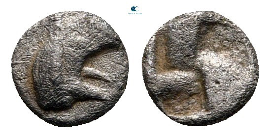 Ionia. Phokaia circa 540-500 BC. 
Tetartemorion AR

3 mm, 0,21 g



very ...