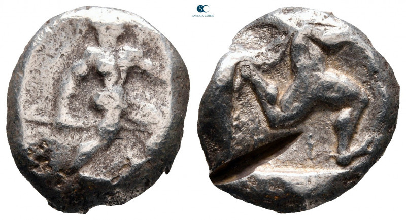 Pamphylia. Aspendos circa 465-430 BC. 
Stater AR

18 mm, 10,91 g



nearl...