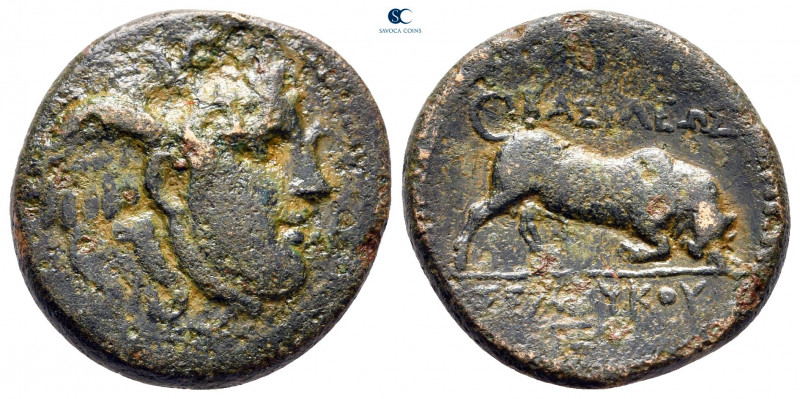 Seleukid Kingdom. Antioch on the Orontes. Seleukos I Nikator 312-281 BC. 
Bronz...