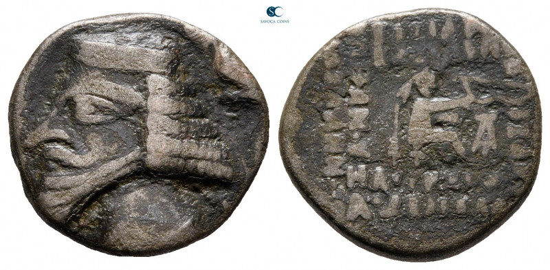 Kings of Parthia. Phraates IV 38-2 BC. 
Drachm AR

16 mm, 3,57 g



nearl...