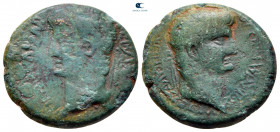 Macedon. Thessalonica. Claudius, with Divus Augustus AD 41-54. Bronze Æ