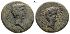 Ionia. Magnesia ad Maeander. Augustus, with Gaius as Caesar 27 BC-AD 14. Bronze Æ