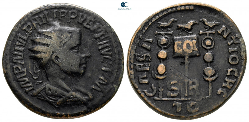 Pisidia. Antioch. Philip I Arab AD 244-249. 
Bronze Æ

26 mm, 11,86 g



...