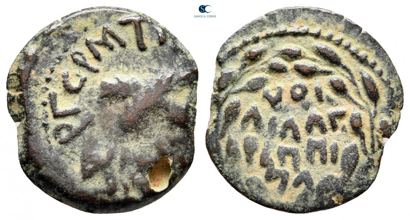 Judaea. Jerusalem. Herodians. Agrippa I AD 37-43. 
Prutah Æ

17 mm, 2,02 g
...