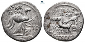 M. Aemilius Scaurus and P. Plautius Hypsaeus 58 BC. Rome. Denarius AR