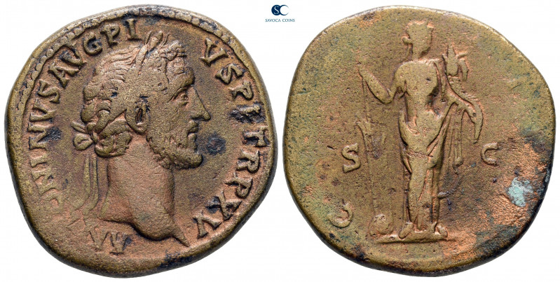 Antoninus Pius AD 138-161. Rome
Sestertius Æ

32 mm, 26,56 g



very fine...