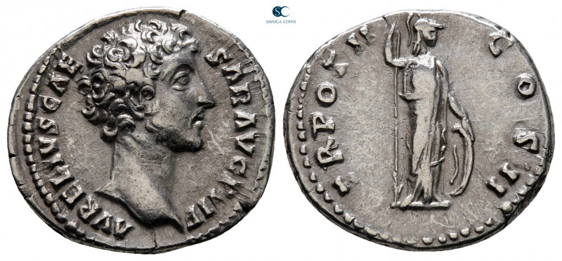 Marcus Aurelius, as Caesar AD 139-161. Rome
Denarius AR

17 mm, 3,12 g


...