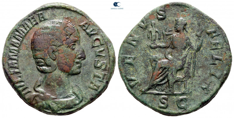 Julia Mamaea. Augusta AD 225-235. Rome
Sestertius Æ

29 mm, 16,75 g



ve...