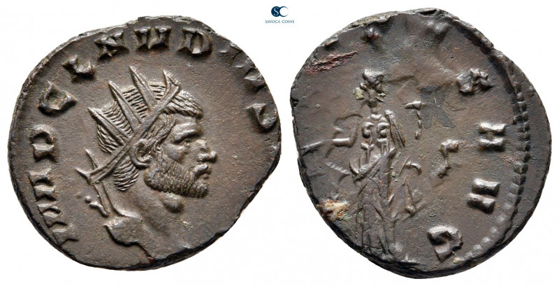 Claudius II (Gothicus) AD 268-270. Rome
Antoninianus Æ

17 mm, 3,06 g



...