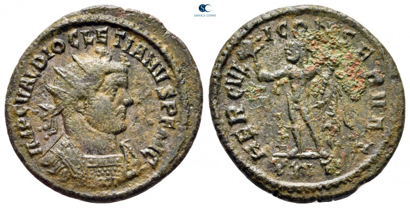 Diocletian AD 284-305. Ticinum
Antoninianus Æ

22 mm, 3,68 g



nearly ve...