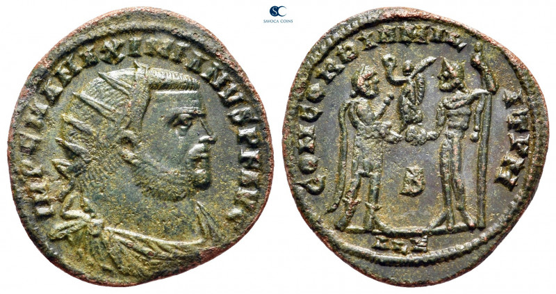 Maximianus Herculius AD 286-305. Alexandria
Follis Æ

22 mm, 2,47 g



ne...