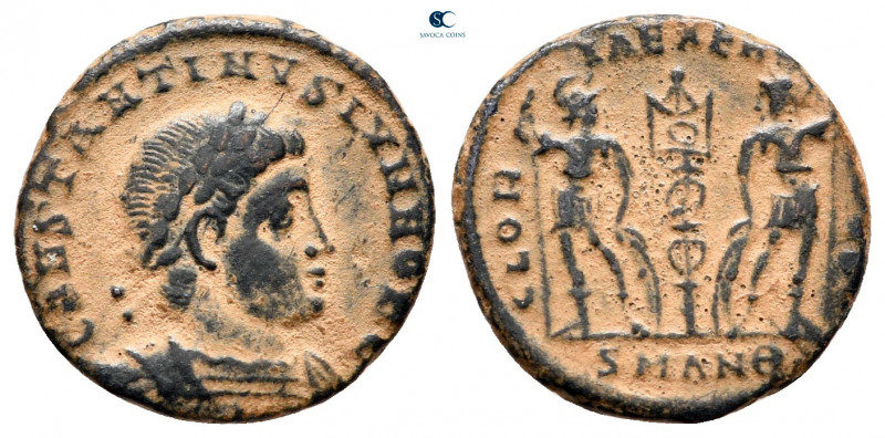 Constantine II, as Caesar AD 317-337. Antioch
Follis Æ

15 mm, 1,80 g



...