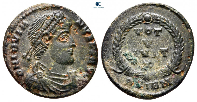 Jovian AD 363-364. Sirmium
Follis Æ

20 mm, 3,28 g



nearly very fine