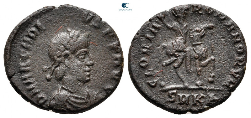 Arcadius AD 383-408. Cyzicus
Follis Æ

16 mm, 2,35 g



very fine