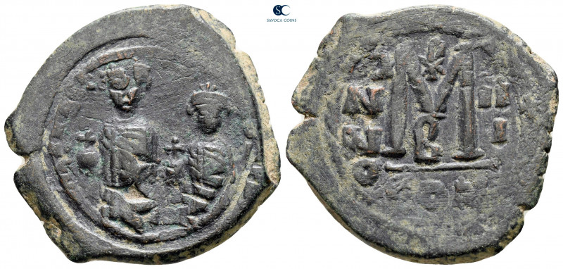 Heraclius, with Heraclius Constantine and Heraclonas AD 610-641. Constantinople...