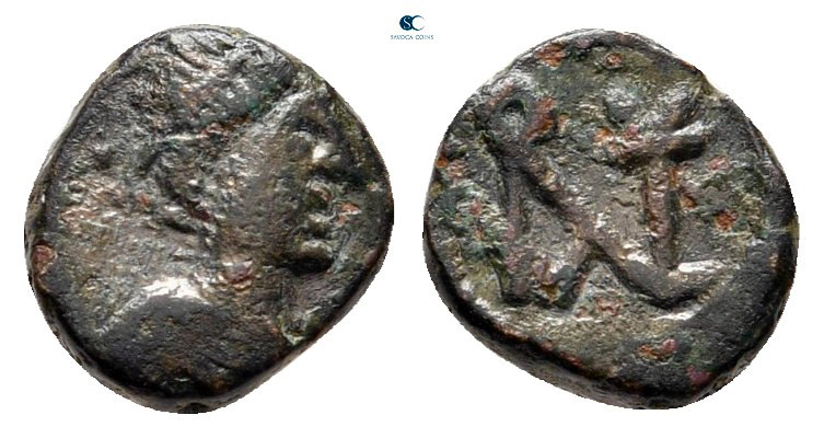 Anastasius II Artemius AD 713-715. Constantinople
Nummus Æ

7 mm, 0,61 g

...