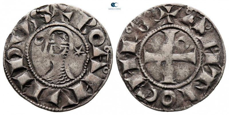 Principality of Antioch. Antioch. Bohemond III AD 1163-1201. 
Denier AR

18 m...