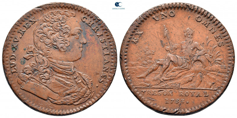 France. Louis XV AD 1715-1774.
Jeton CU

29 mm, 7,69 g



nearly extremel...