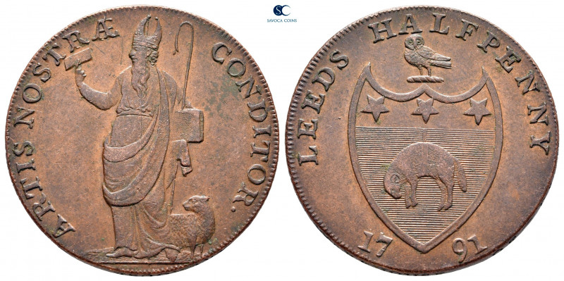 Great Britain. Yorkshire, Leeds. AD 1791.
Token CU

29 mm, 12,34 g



ext...