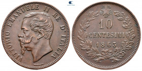 Italy. Vittorio Emanuele II AD 1861-1878. 10 Centesimi CU