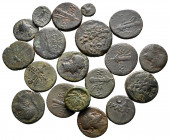 Lot of ca. 19 greek bronze coins / SOLD AS SEEN, NO RETURN!very fine