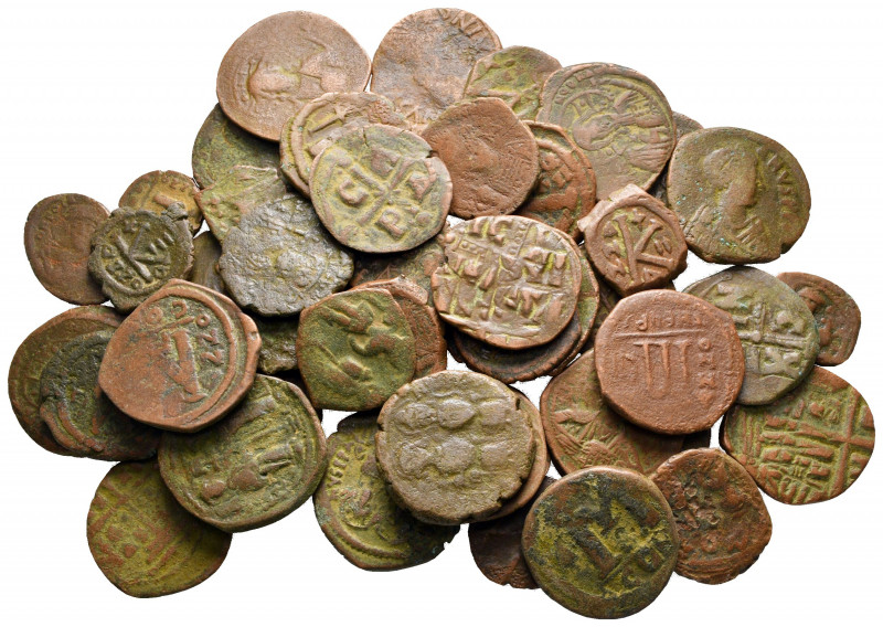 Lot of ca. 50 byzantine bronze coins / SOLD AS SEEN, NO RETURN!

fine