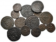 Lot of ca. 14 medieval bronze coins / SOLD AS SEEN, NO RETURN!
very fine