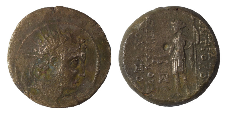SELEUKID KINGS OF SYRIA. Antiochos VI Dionysos, 144-142 BC. Ae (bronze, 10.22 g,...