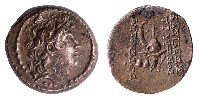 SELEUKID KINGS of SYRIA. Tryphon, 142-138 BC. Ae (bronze, 4.84 g, 18 mm), Antioc...