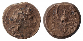 SELEUKID KINGS of SYRIA. Tryphon, 142-138 BC. Ae (bronze, 5.65 g, 18 mm), Antioch. Diademed head of Tryphon to right. Rev. ΒΑΣΙΛΕΩΣ ΤΡΥΦΟΝΟΣ ΑΥΤΟΚΡΑΤΟ...