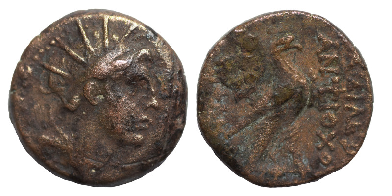 SELEUKID KINGS of SYRIA. Antiochos VIII Epiphanes . 121/0-97/6 BC. Ae (bronze, 9...