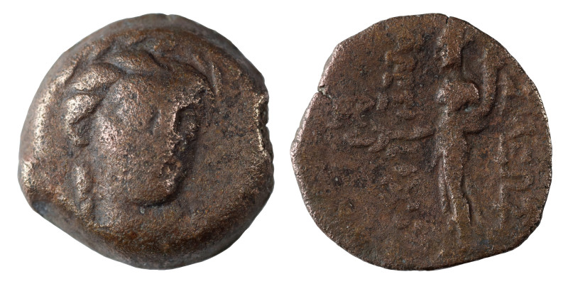 SELEUKID KINGS of SYRIA.  Antiochus IV Epiphanes, 175-164 BC. Ae (bronze, 3.17 g...