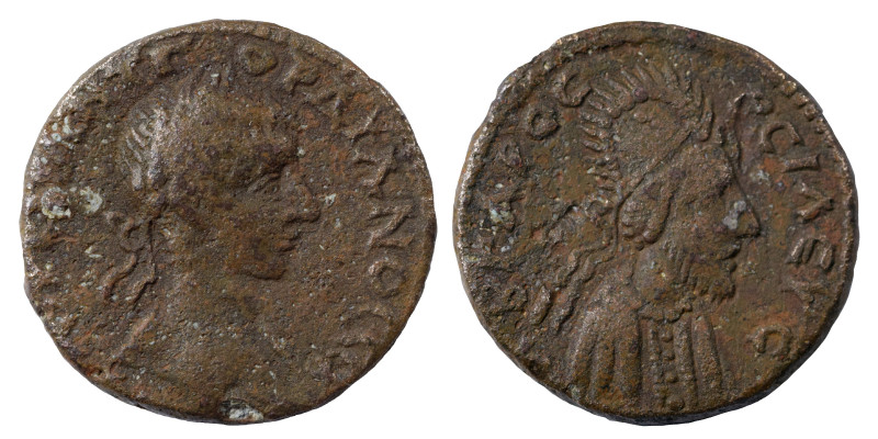 MESOPOTAMIA. Edessa. Kings of Osrhoene, Abgar X Phraates with Gordian III, 238-2...