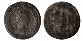 Macrianus, usurper, 260-261. Antoninianus (billon, 3.61 g, 20 mm), Samosata IMP C FVL MACRIANVS P F AVG: Bust of Macrianus, radiate, cuirassed, right....
