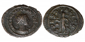 Macrianus, usurper, 260-261. Antoninianus (billon, 4.39, 25 mm), Samosata. IMP C FVL MACRIANVS P F AVG Radiate and cuirassed bust of Macrianus to righ...