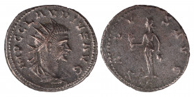 Claudius II Gothicus, 268-270. Antoninianus (silvered bronze, 3.17 g, 20 mm) Antioch, struck 268/9. IMP C CLAVDIVS AVG, radiate, draped and cuirassed ...
