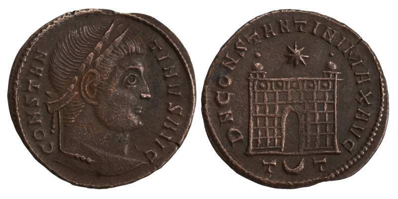 Constantine I, 307/310-337. Nummus (bronze, 2.49 g, 19 mm), Ticinum, 326. CONSTA...