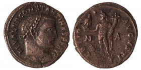 Constantine I, 307/310-337. Follis (bronze, 4.64 g, 21 mm), Alexandria, struck 312-3.. FL VALER CONSTANTINVS P F AVG Head laureate r. Rev. GENIO - AVG...