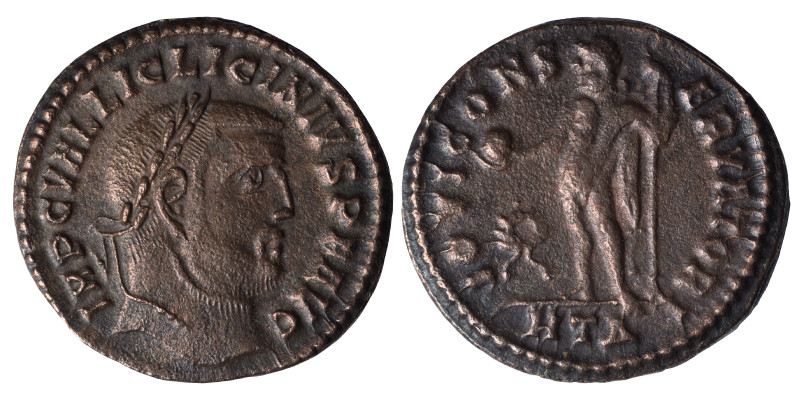 Licinius I., 308-324. Follis (bronze, 4.14 g, 22 mm). Heraclea, struck 312. IMP ...