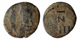 VANDALS. Municipal coinage of Carthage, circa 480-533. 4 Nummi (Bronze, 1.08 g, 12 mm), circa 523-533. Diademed, draped and cuirassed imperial bust to...