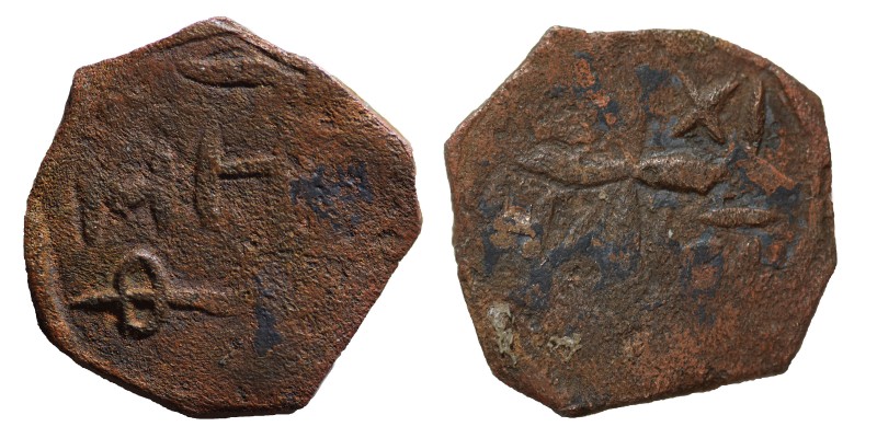 CRUSADERS. Antioch. Anonymous, Follis (Bronze, 3.02 g, 19 mm), circa 1120-1140. ...