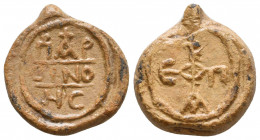 Byzantine Lead Seals, 7th - 13th Centuries
Reference:
Condition: Very Fine

Weight: 11,9 gr
Diameter: 22,6 mm