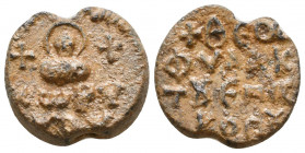 Byzantine Lead Seals, 7th - 13th Centuries
Reference:
Condition: Very Fine

Weight: 10,1 gr
Diameter: 21 mm