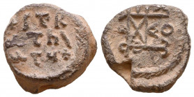 Byzantine Lead Seals, 7th - 13th Centuries
Reference:
Condition: Very Fine

Weight: 12.3 gr
Diameter: 21 mm