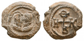 Byzantine Lead Seals, 7th - 13th Centuries
Reference:
Condition: Very Fine

Weight: 8,2 gr
Diameter: 21,5 mm