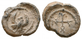 Byzantine Lead Seals, 7th - 13th Centuries
Reference:
Condition: Very Fine

Weight: 8,8 gr
Diameter: 21,7 mm