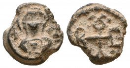Byzantine Lead Seals, 7th - 13th Centuries
Reference:
Condition: Very Fine

Weight: 6,3 gr
Diameter: 17,7 mm