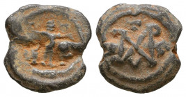 Byzantine Lead Seals, 7th - 13th Centuries
Reference:
Condition: Very Fine

Weight: 6,5 gr
Diameter: 19,5 mm