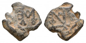 Byzantine Lead Seals, 7th - 13th Centuries
Reference:
Condition: Very Fine

Weight: 2,5 gr
Diameter: 14,8 mm
